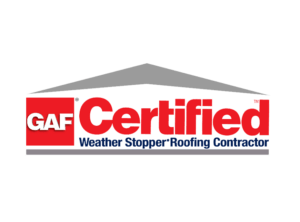 GAF Certified weather stopper roofing contractor logo