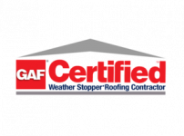 GAF Certified weather stopper roofing contractor logo